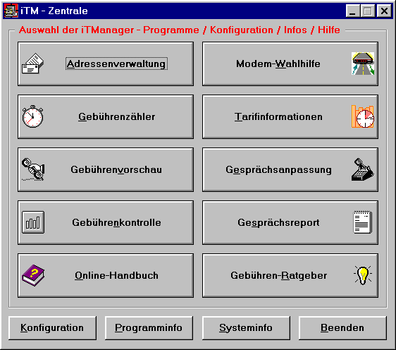 Programm Telefon-Manager